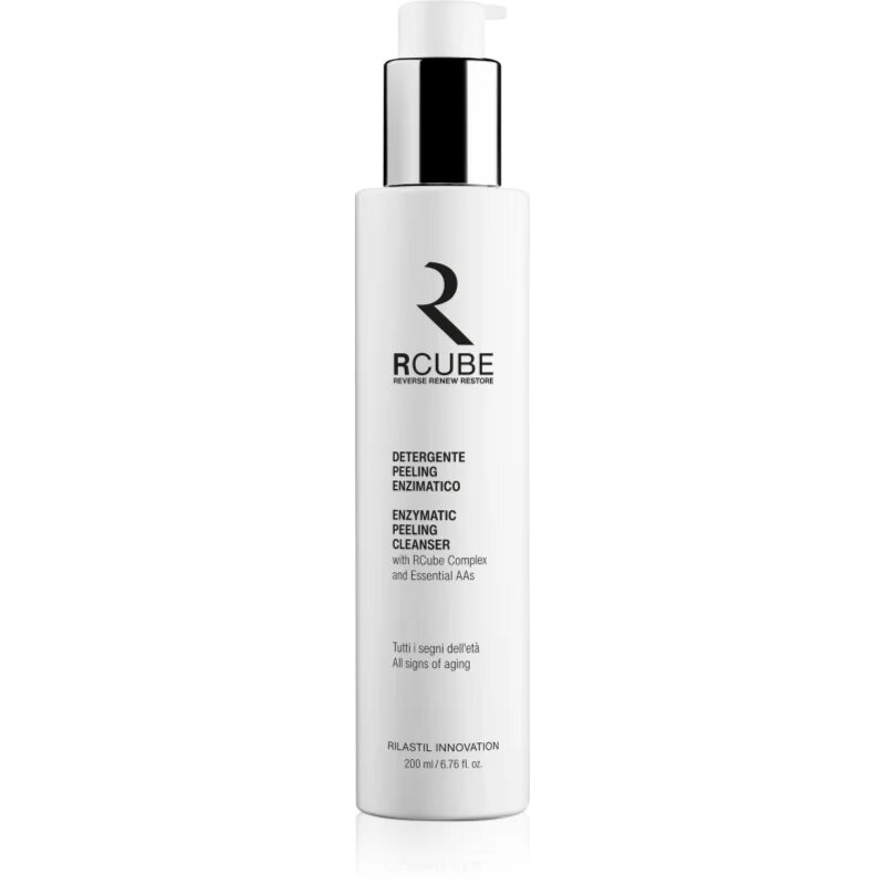 Rilastil RCube enzymatický peeling pro rozjasnění a vyhlazení pleti 200 ml
