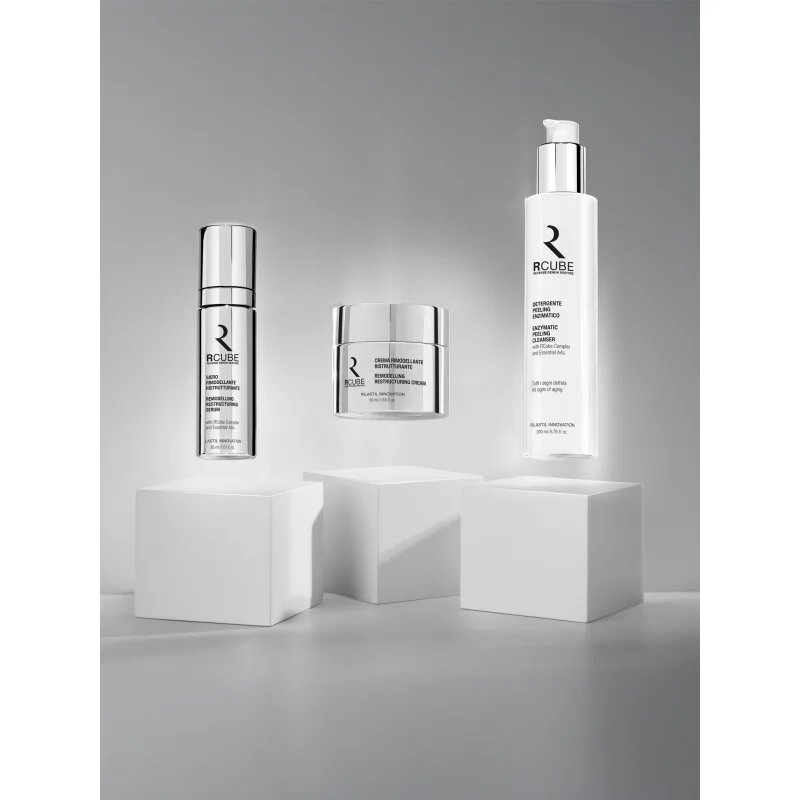 Rilastil RCube enzymatický peeling pro rozjasnění a vyhlazení pleti 200 ml