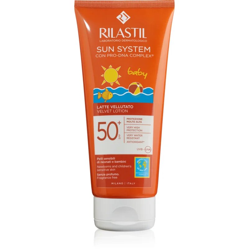 Rilastil Sun System Baby opalovací mléko pro děti SPF 50+ 200 ml