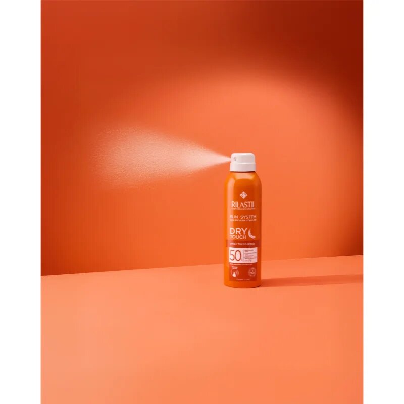 Rilastil Sun System Dry Touch ochranný sprej na opalování SPF 50 200 ml