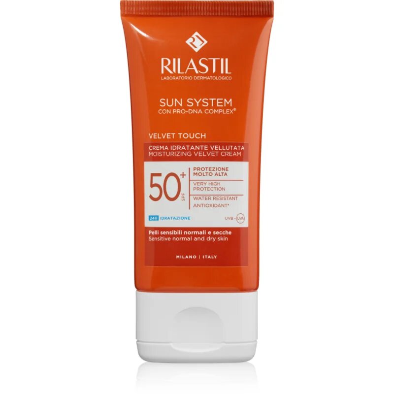 Rilastil Sun System Velvet Touch hydratační ochranný krém SPF 50+ 50 ml