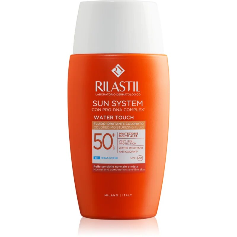 Rilastil Sun System Water Touch ochranný tónovaný fluid na obličej SPF 50+ 50 ml