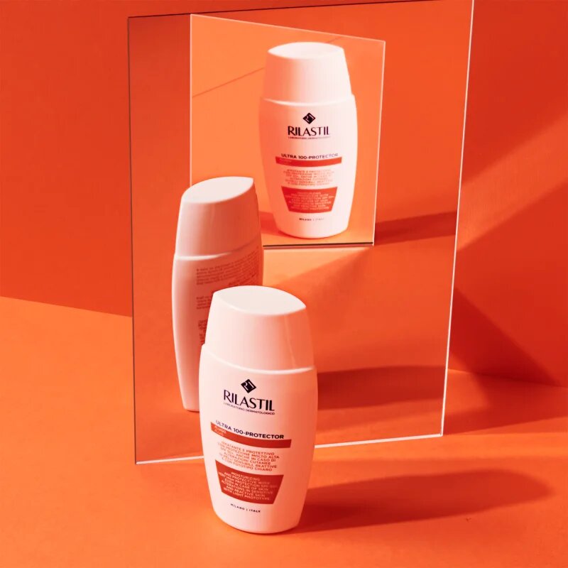 Rilastil Ultra 100-Protector hydratační ochranný fluid pro citlivou pleť SPF 50+ 50 ml