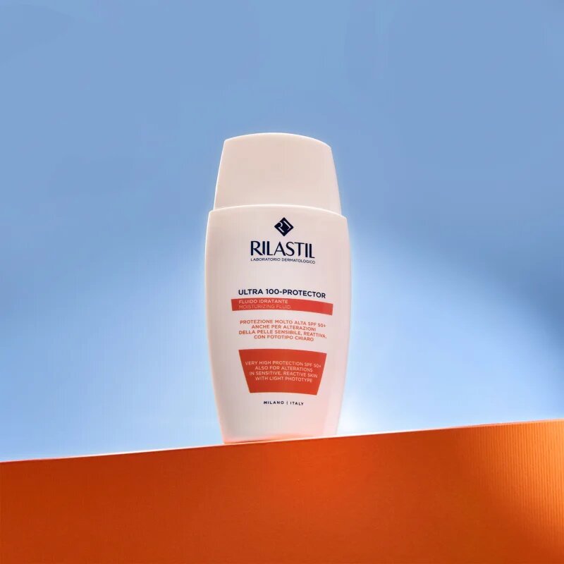 Rilastil Ultra 100-Protector hydratační ochranný fluid pro citlivou pleť SPF 50+ 50 ml