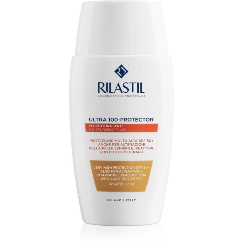 Rilastil Ultra 100-Protector ochranný tónovaný fluid na obličej SPF 50+ 50 ml