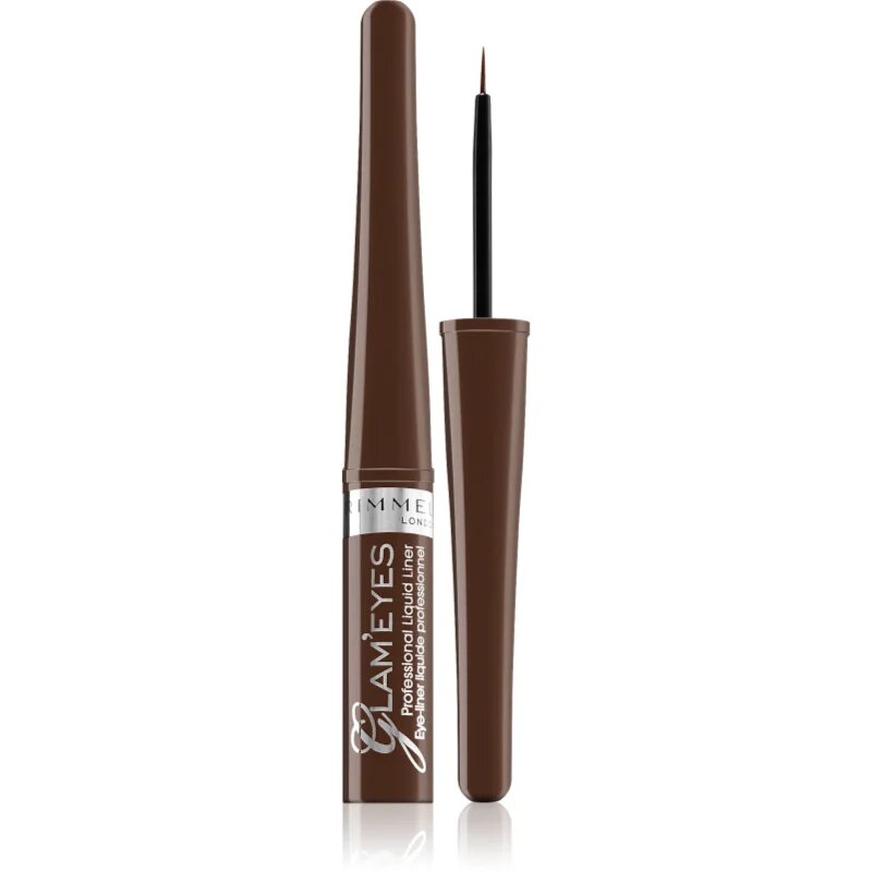 Rimmel Glam' Eyes tekuté oční linky odstín 002 Brown Velvet 35 ml