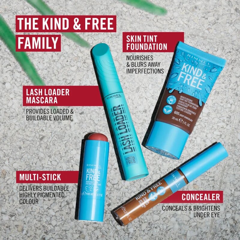 Rimmel Kind & Free Lash Loader objemová řasenka odstín 003 Aubergine 9.5 ml
