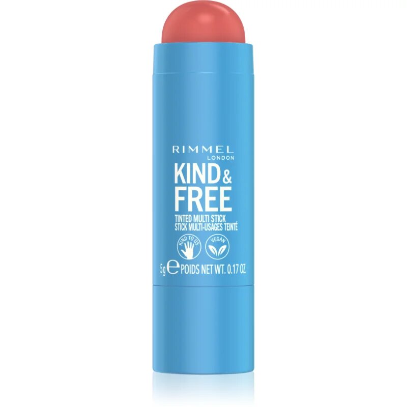 Rimmel Kind & Free multifunkční líčidlo pro oči rty a tvář odstín 001 Caramel Dusk 5 g