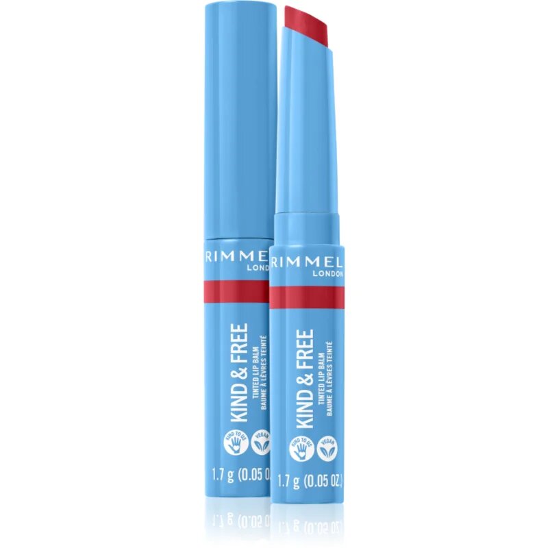 Rimmel Kind & Free tónovací balzám na rty odstín 005 Turbo Red 17 g