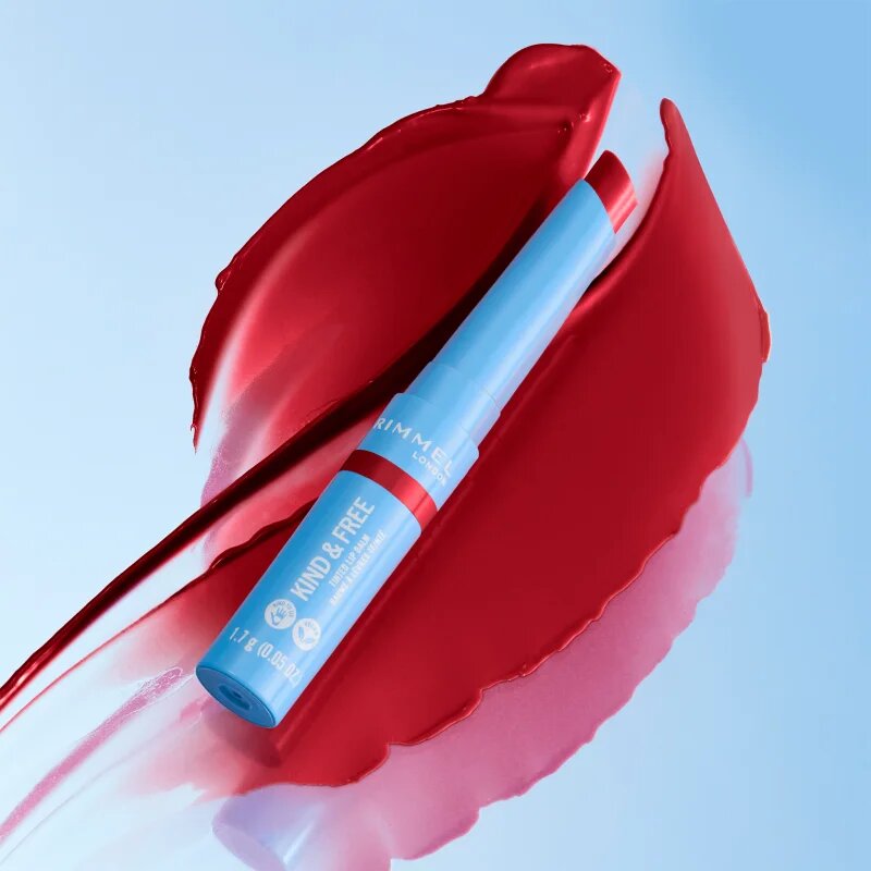 Rimmel Kind & Free tónovací balzám na rty odstín 005 Turbo Red 17 g
