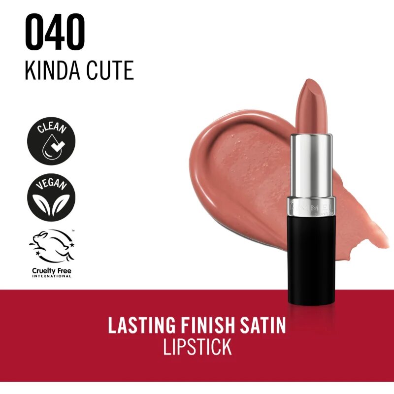 Rimmel Lasting Finish dlouhotrvající rtěnka odstín 040 Kinda Cute 4 g
