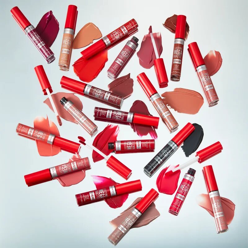 Rimmel Lasting Mega Matte lehká tekutá matná rtěnka 16h odstín Pink Blink 74 ml