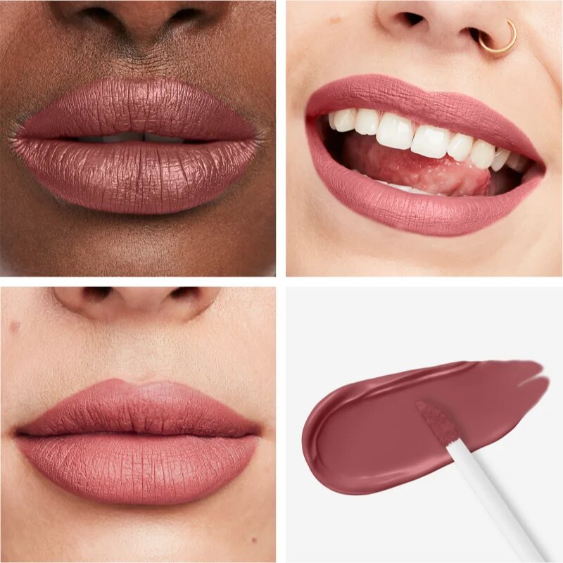 Rimmel Lasting Mega Matte lehká tekutá matná rtěnka 16h odstín Rose & Shine 74 ml