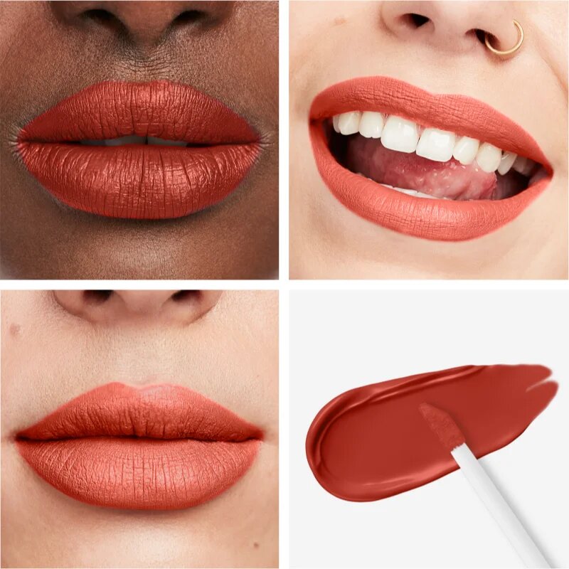 Rimmel Lasting Mega Matte lehká tekutá matná rtěnka 16h odstín Scarlet Flames 74 ml