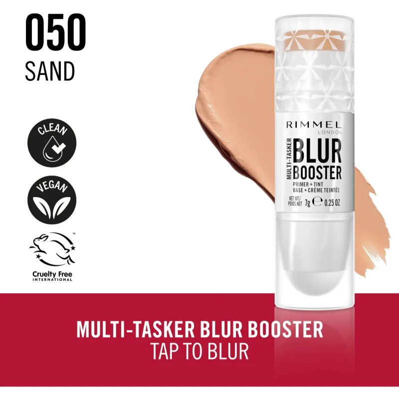 Rimmel Multi-Tasker Blur Booster make-up a podkladová báze v tyčince odstín 050 Sand 7 g