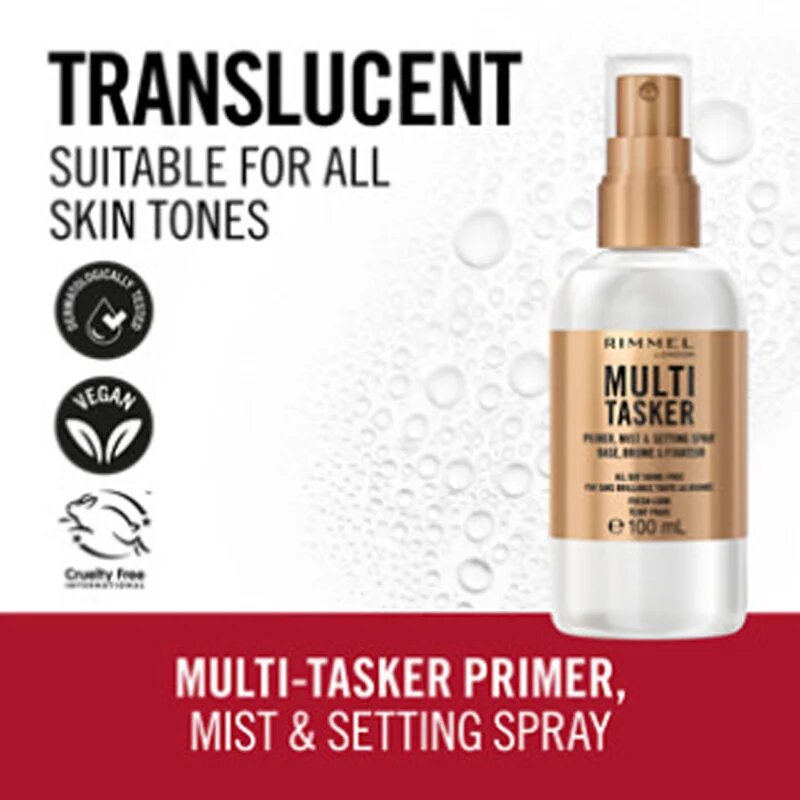 Rimmel Multi-Tasker podkladová báze a fixační sprej v jednom 100 ml