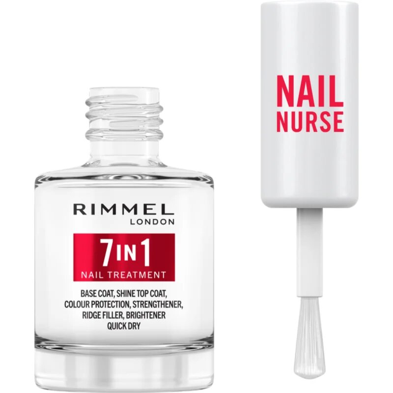 Rimmel Nail Nurse 7-in-1 podkladový a vrchní lak na nehty 7 v 1 12 ml