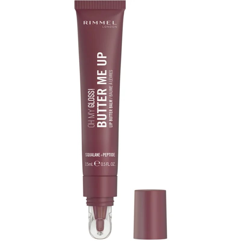 Rimmel Oh My Gloss! Butter Me Up hydratační balzám na rty odstín 003 Mellow Mocha 15 ml