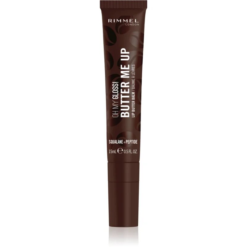 Rimmel Oh My Gloss! Butter Me Up hydratační balzám na rty odstín 012 Espresso Mocktini 15 ml