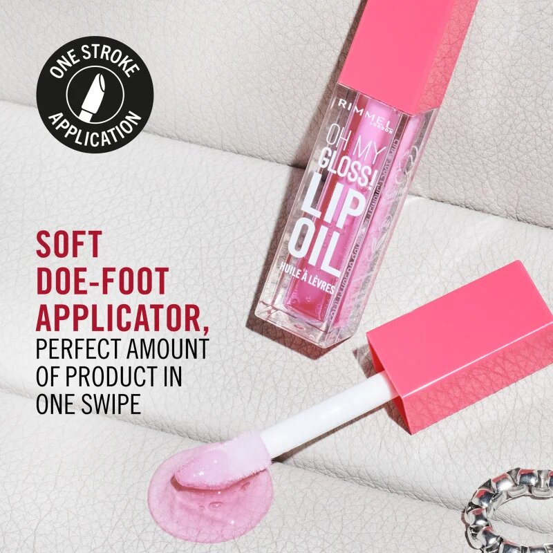 Rimmel Oh My Gloss! Lip Oil olej na rty s hydratačním účinkem odstín 006 So Rosy 4.5 ml