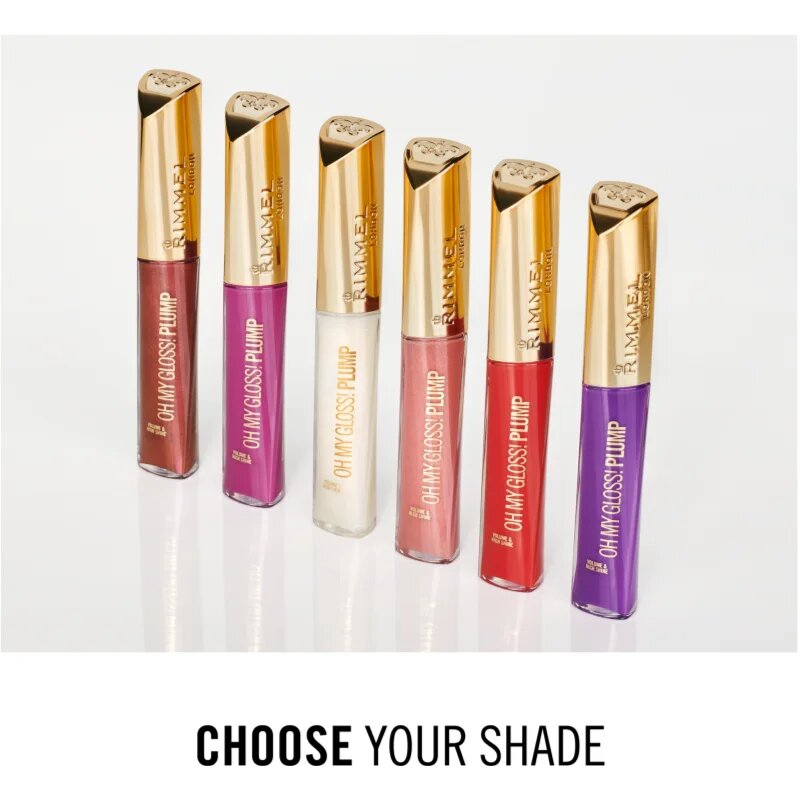 Rimmel Oh My Gloss! Plump lesk na rty odstín Spiced Nude 6.5 ml