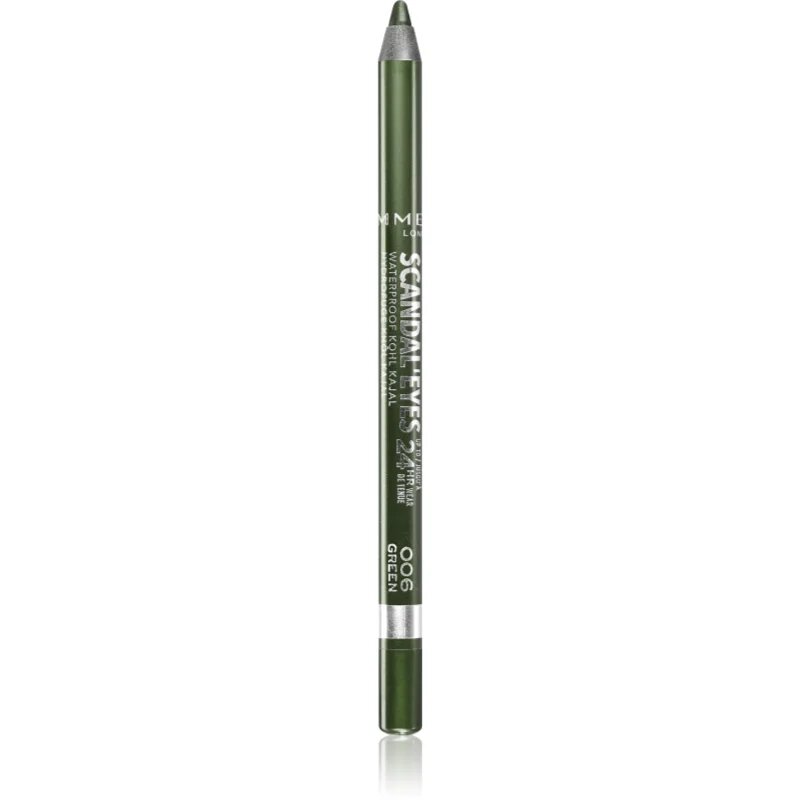 Rimmel Scandal'Eyes Khôl Kajal voděodolná tužka na oči odstín 006 Green 1.3 g