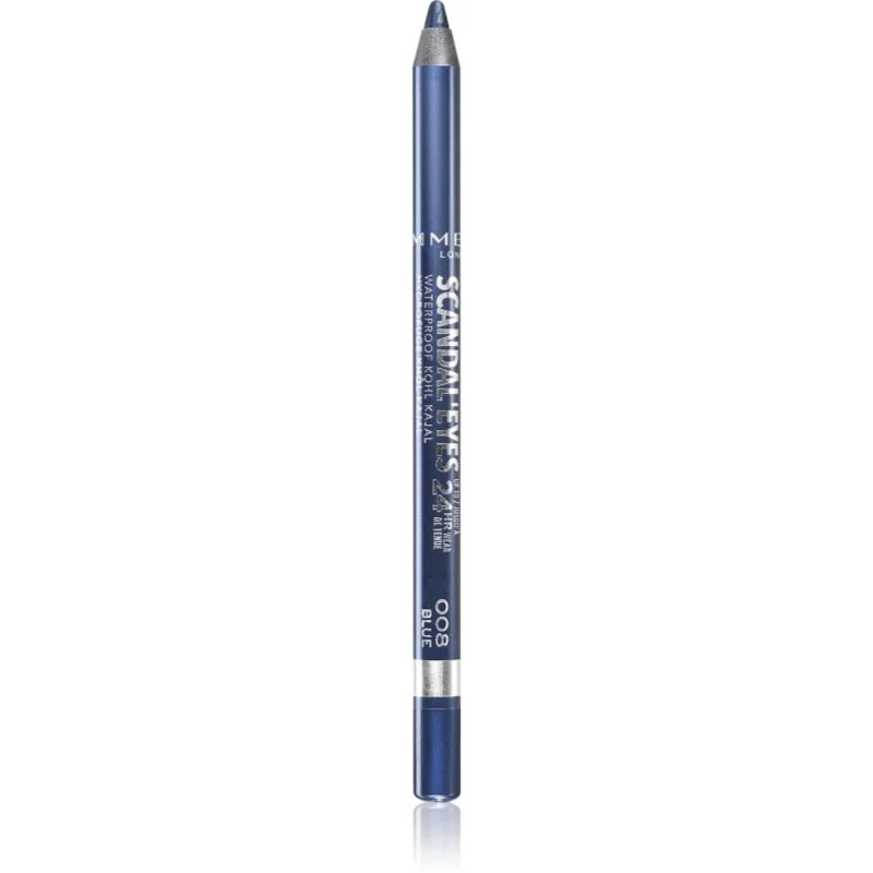 Rimmel Scandal'Eyes Khôl Kajal voděodolná tužka na oči odstín 008 Blue 1.3 g