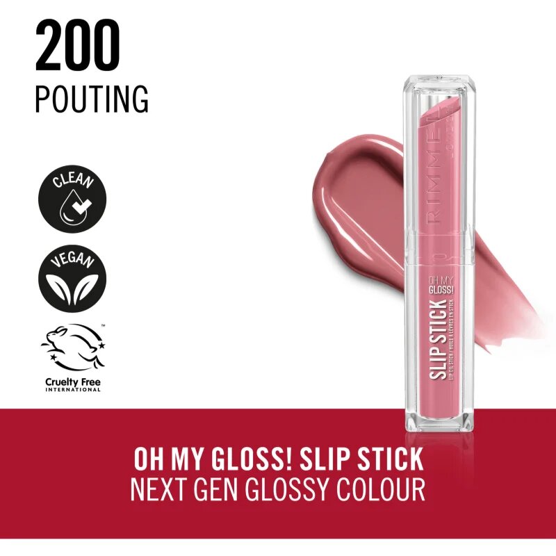 Rimmel Stay Glossy lesklá rtěnka na rty odstín POUTING 3.4 g