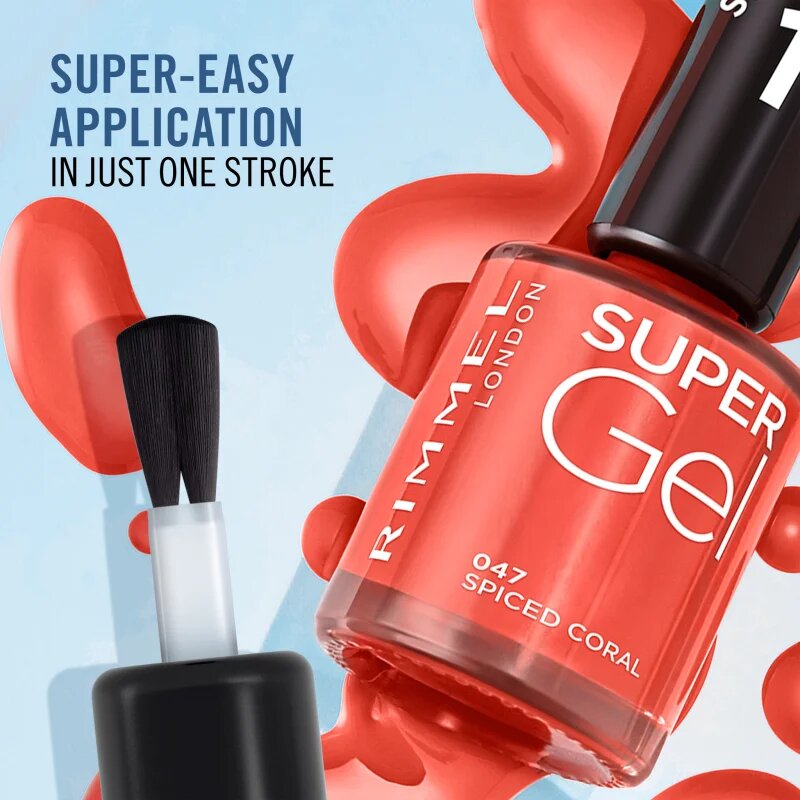 Rimmel Super Gel gelový lak na nehty bez užití UV/LED lampy odstín 060 In The Clouds 12 ml