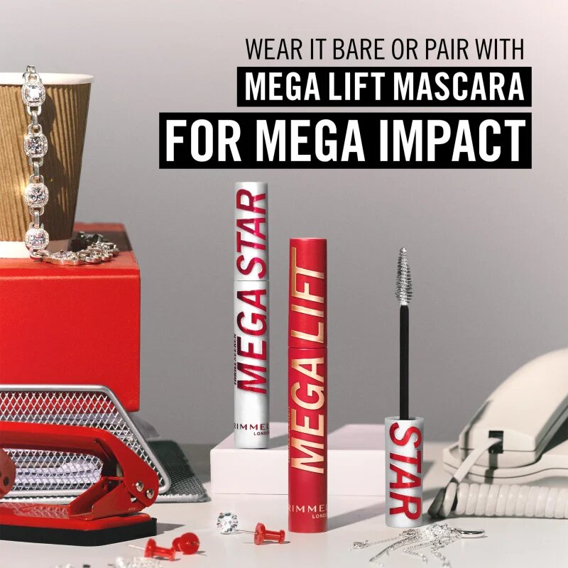Rimmel Thrill Seeker Mega Star dlouhotrvající řasenka se třpytkami 10 ml