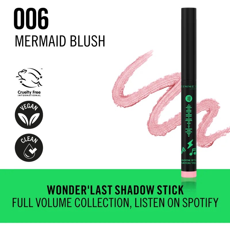 Rimmel Wonder oční stíny v tužce odstín 006 Electro Blush 1.64 g