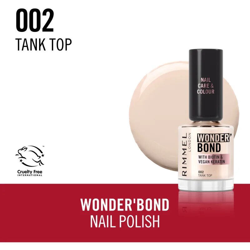 Rimmel Wonder'Bond lak na nehty odstín 002 Tank Top 12 ml