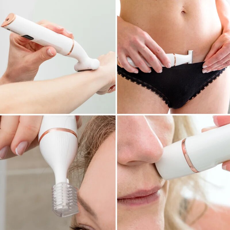 RIO Go Smooth 4-in-1 Lady Shaver & Bikini Trimmer dámský holicí strojek 4 v 1 1 ks