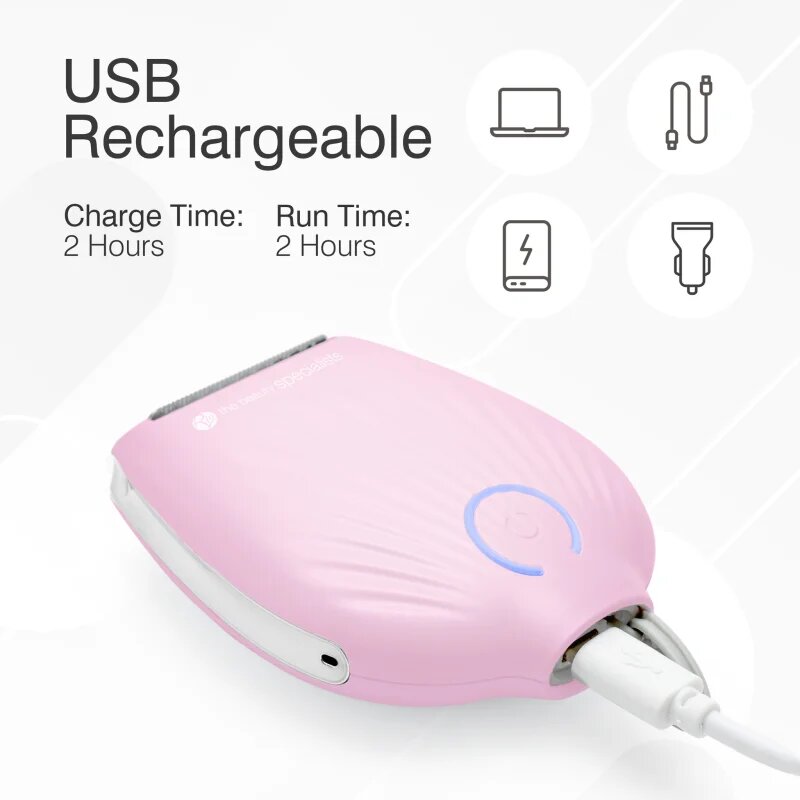 RIO Go Smooth dámský holicí strojek Pink Chrome 1 ks