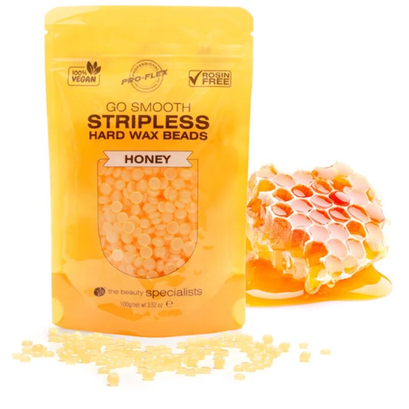 RIO Hard Wax Beads Honey voskové pecičky pro depilaci 5x100 g