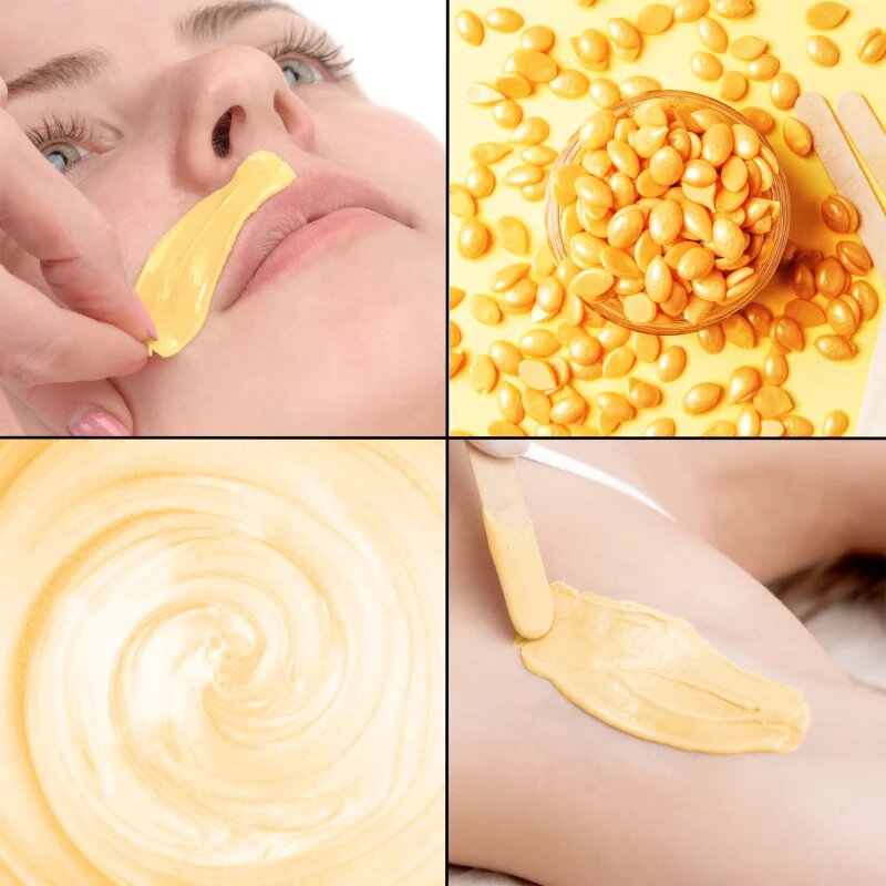 RIO Hard Wax Beads Honey voskové pecičky pro depilaci 5x100 g