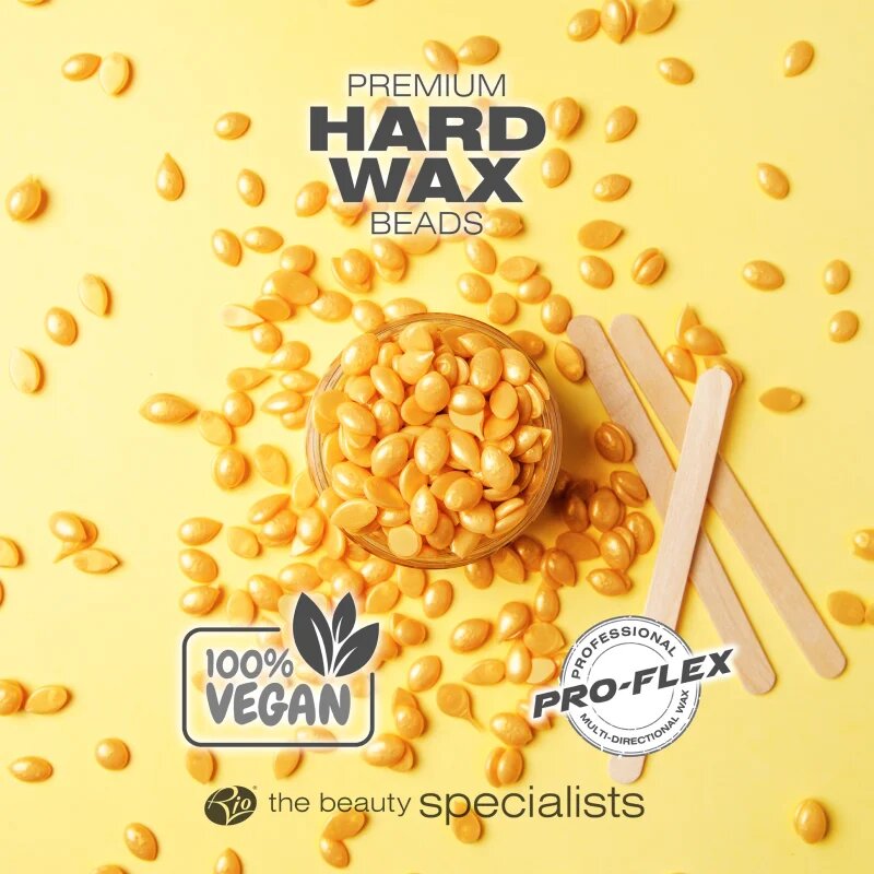 RIO Hard Wax Beads Honey voskové pecičky pro depilaci 750 g