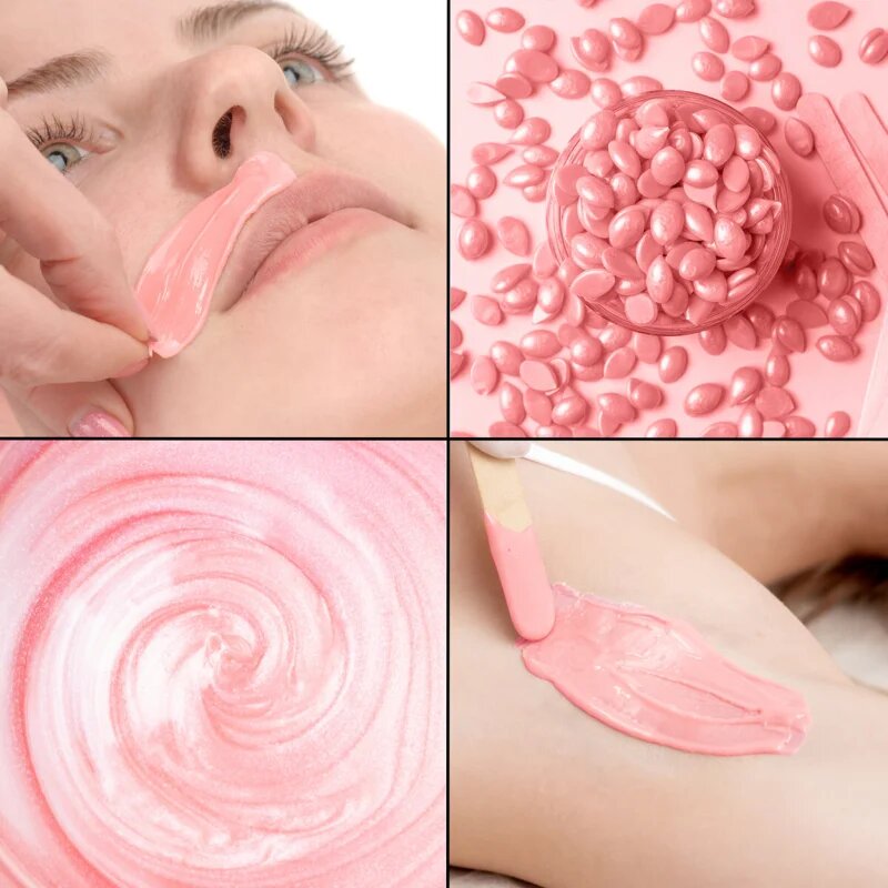 RIO Hard Wax Beads Rose voskové pecičky pro depilaci 500 g