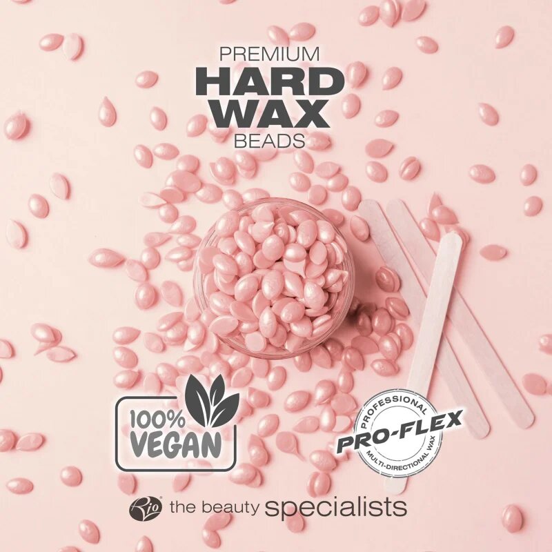 RIO Hard Wax Beads Rose voskové pecičky pro depilaci 750 g