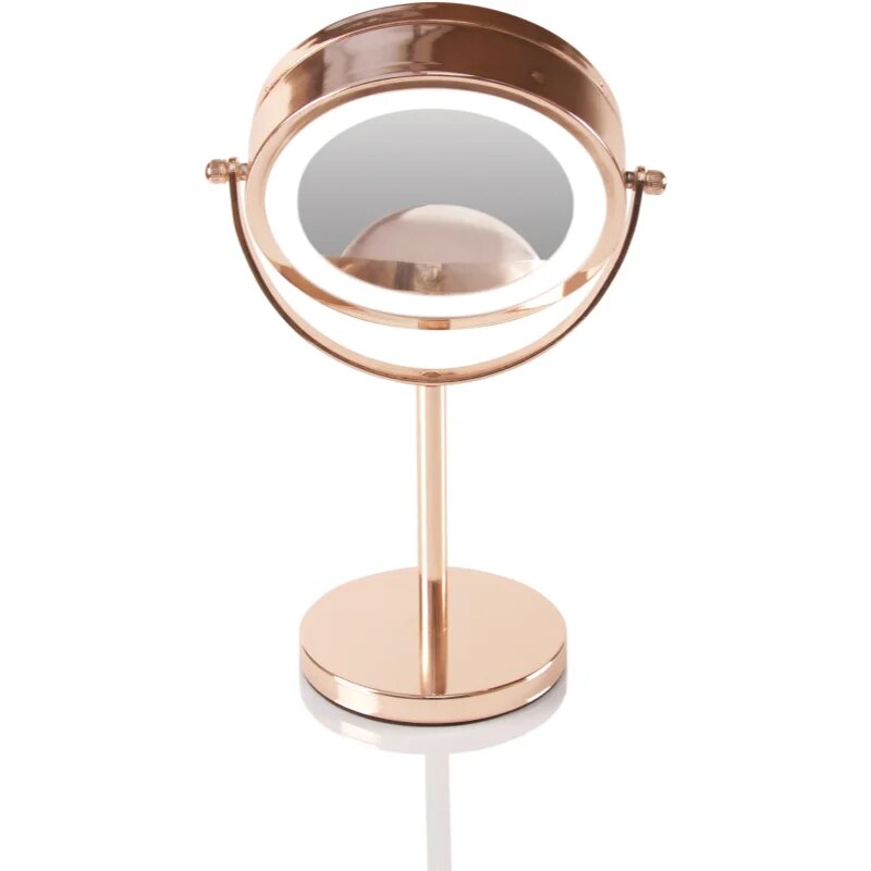 RIO Rose gold mirror podsvícené kosmetické zrcátko 1 ks