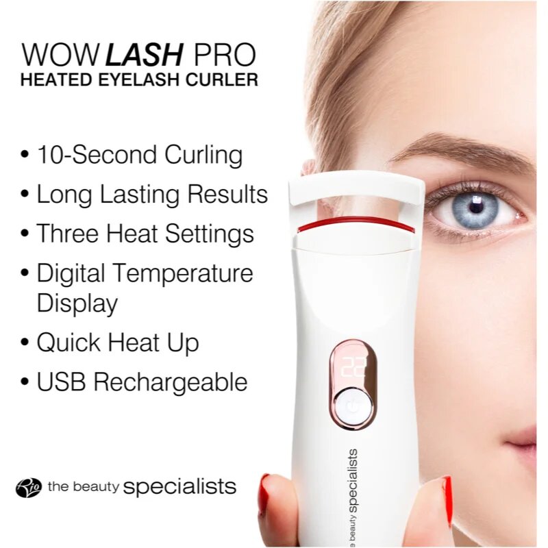 RIO Wow Lash Pro Heated Eyelash Curler kulma na řasy 1 ks