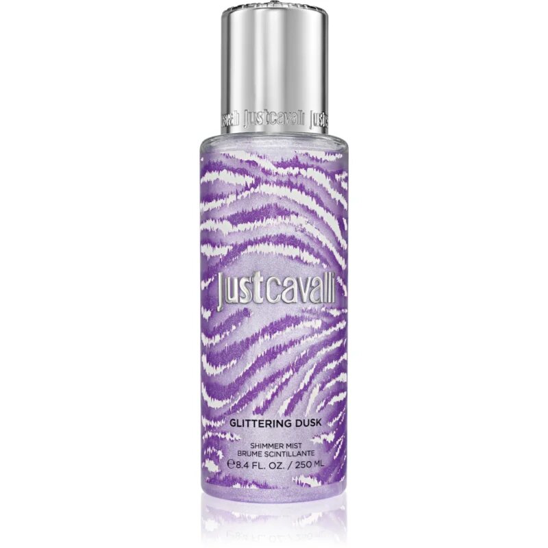 Roberto Cavalli Just Cavalli Glittering Dusk rozjasňující mlha na tělo pro ženy 250 ml