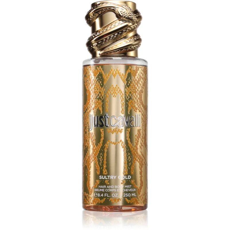Roberto Cavalli Just Cavalli Sultry Gold parfémovaný sprej na tělo a vlasy pro ženy 250 ml