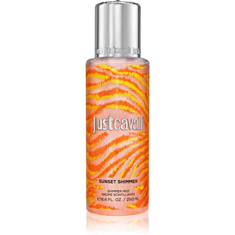 Roberto Cavalli Just Cavalli Sunset Shimmer rozjasňující mlha na tělo pro ženy 250 ml