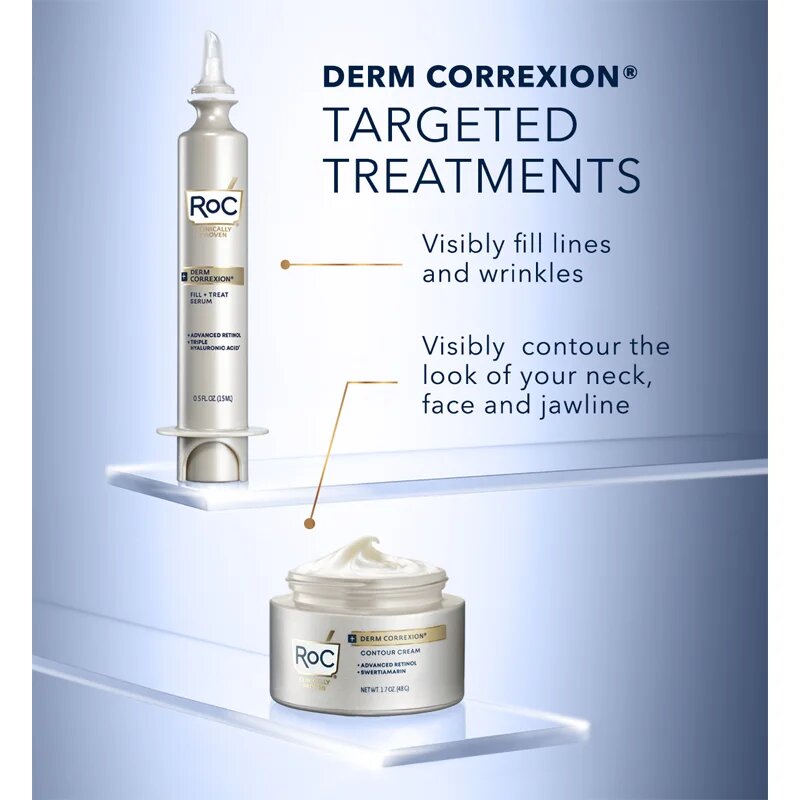 RoC Derm Correxion Fill + Treat sérum proti vráskám s retinolem 15 ml