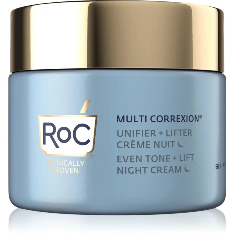 RoC Multi Correxion Even Tone + Lift rozjasňující noční krém pro sjednocení barevného tónu pleti 50 ml