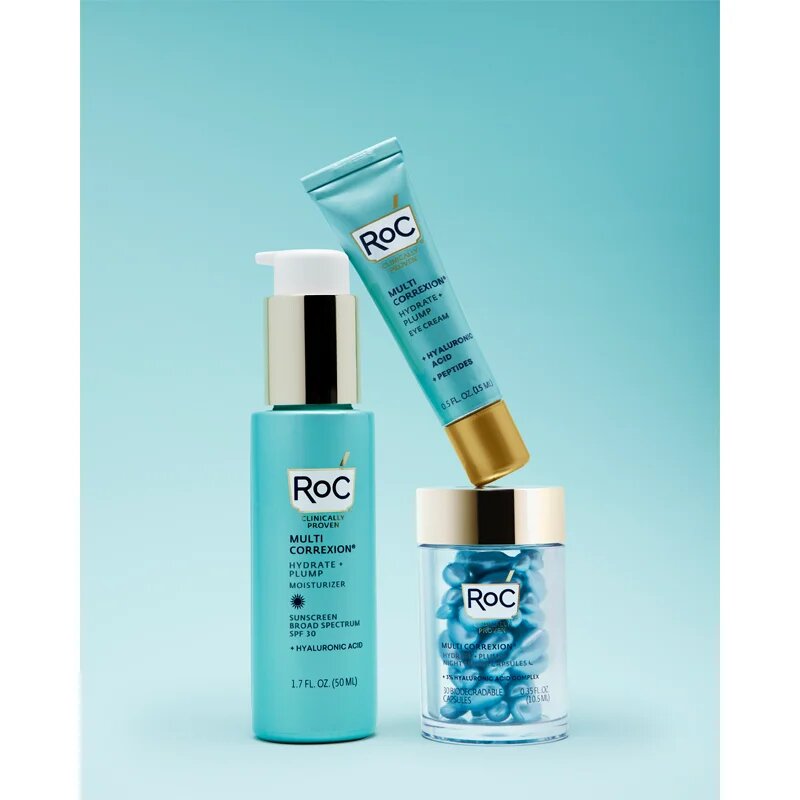 RoC Multi Correxion Hydrate & Plump intenzivní hydratační krém pro zpevnění pleti SPF 30 50 ml