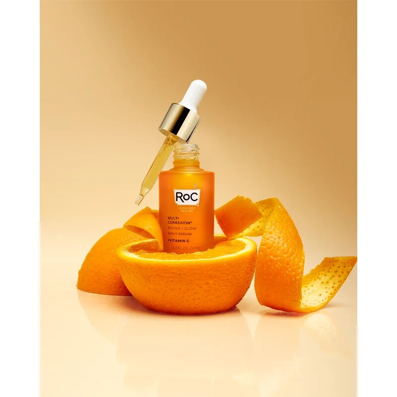 RoC Multi Correxion Revive + Glow rozjasňující sérum s vitaminem C na obličej a krk 30 ml
