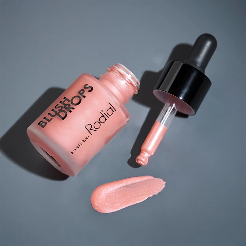 Rodial Blush Drops tekutá tvářenka a lesk na rty dodávající hydrataci a lesk odstín Frosted Pink 15 ml