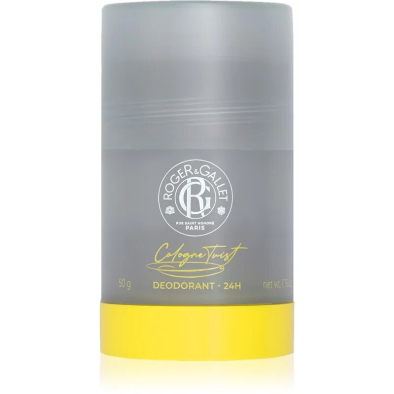Roger & Gallet Cologne Twist tuhý deodorant bez obsahu hliníkových solí pro citlivou pokožku pro muže 50 g